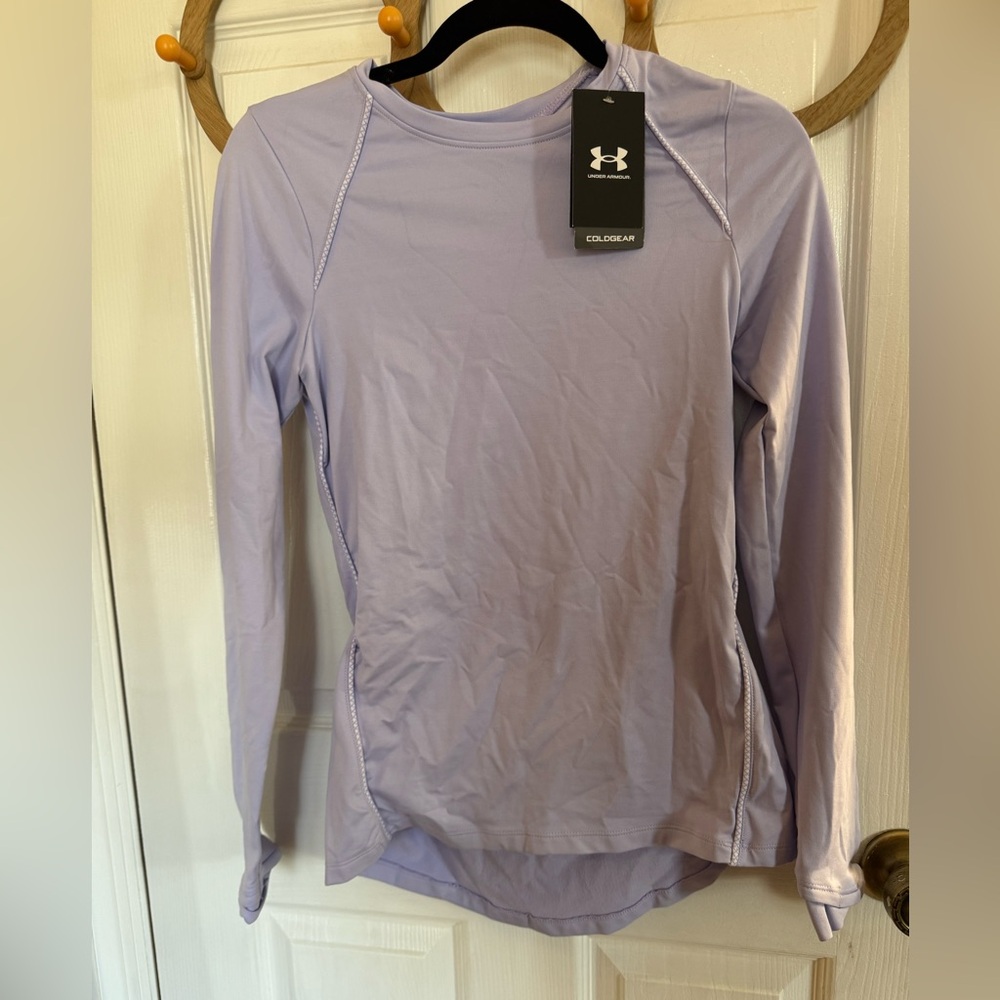 NWT Under Armour Women's Lavender Long Sleeve Top